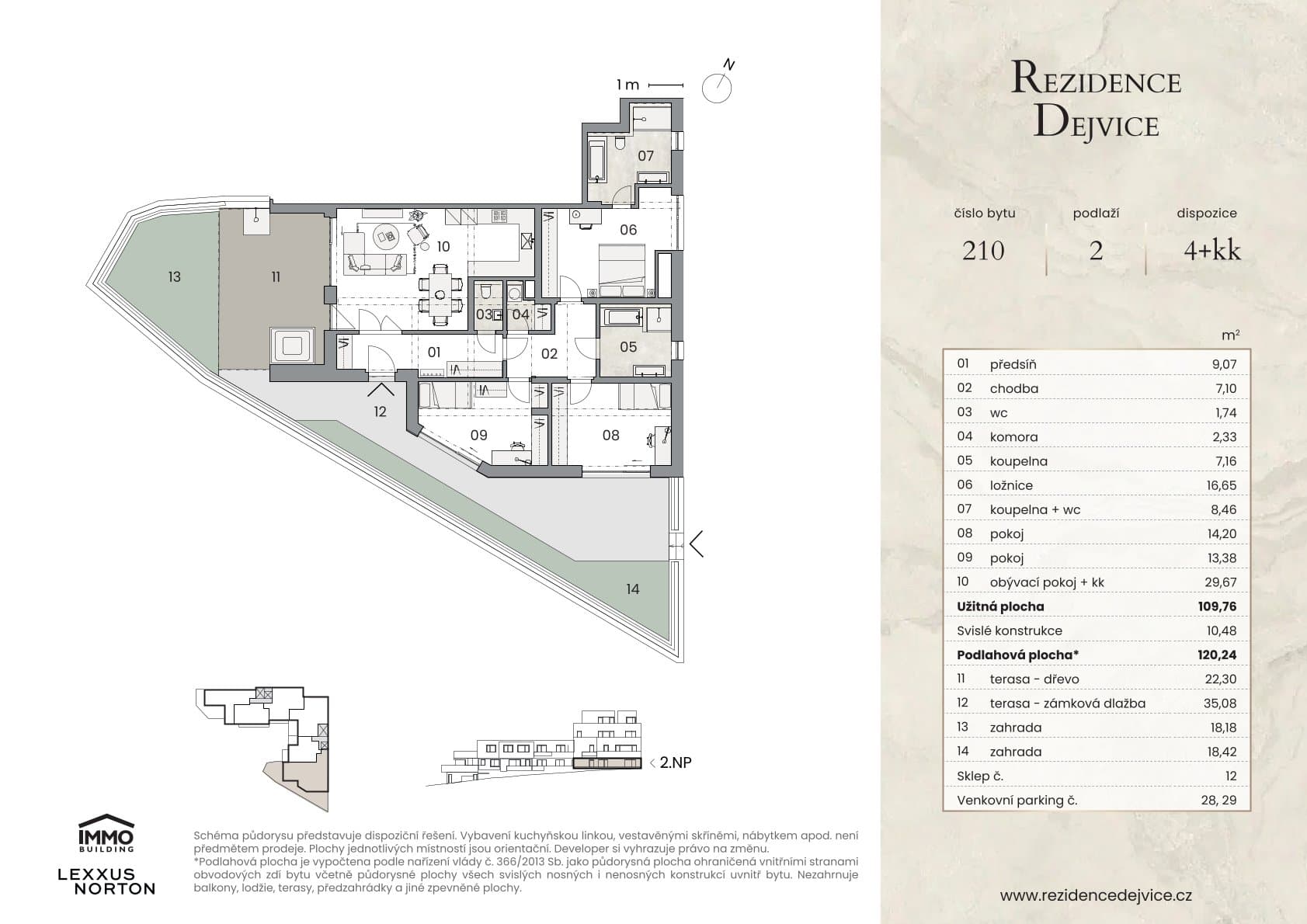 Byt U Dejvického rybníčku