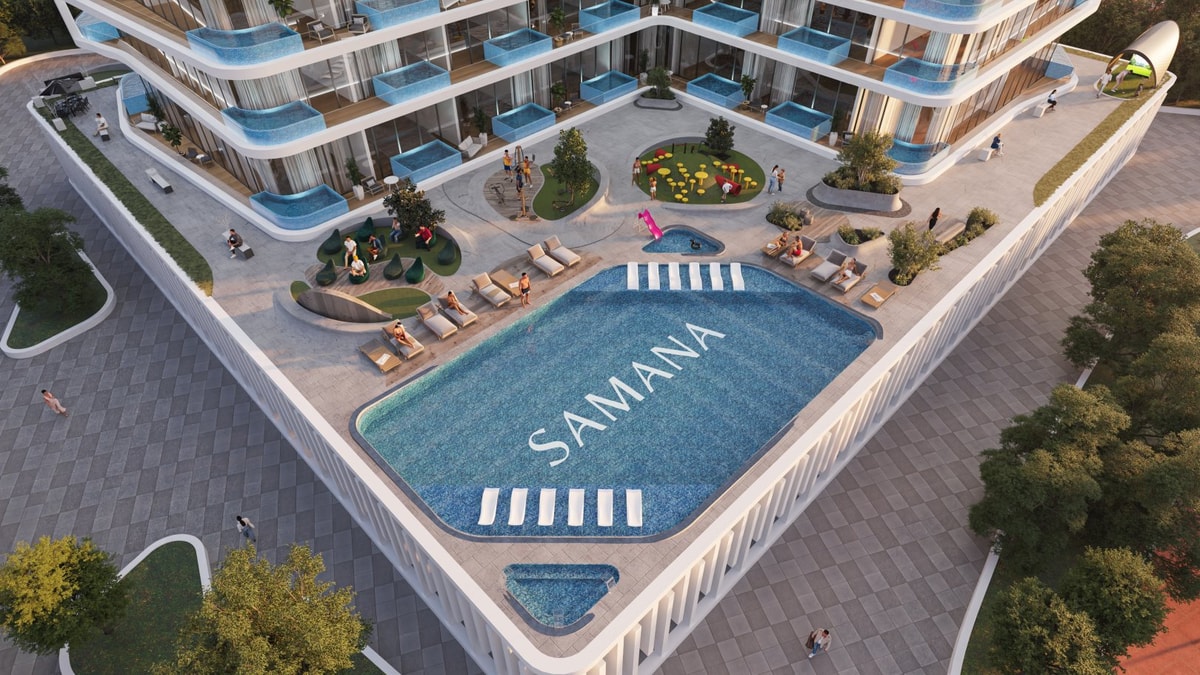 Samana Ibiza byty v Dubaji privatní bazén