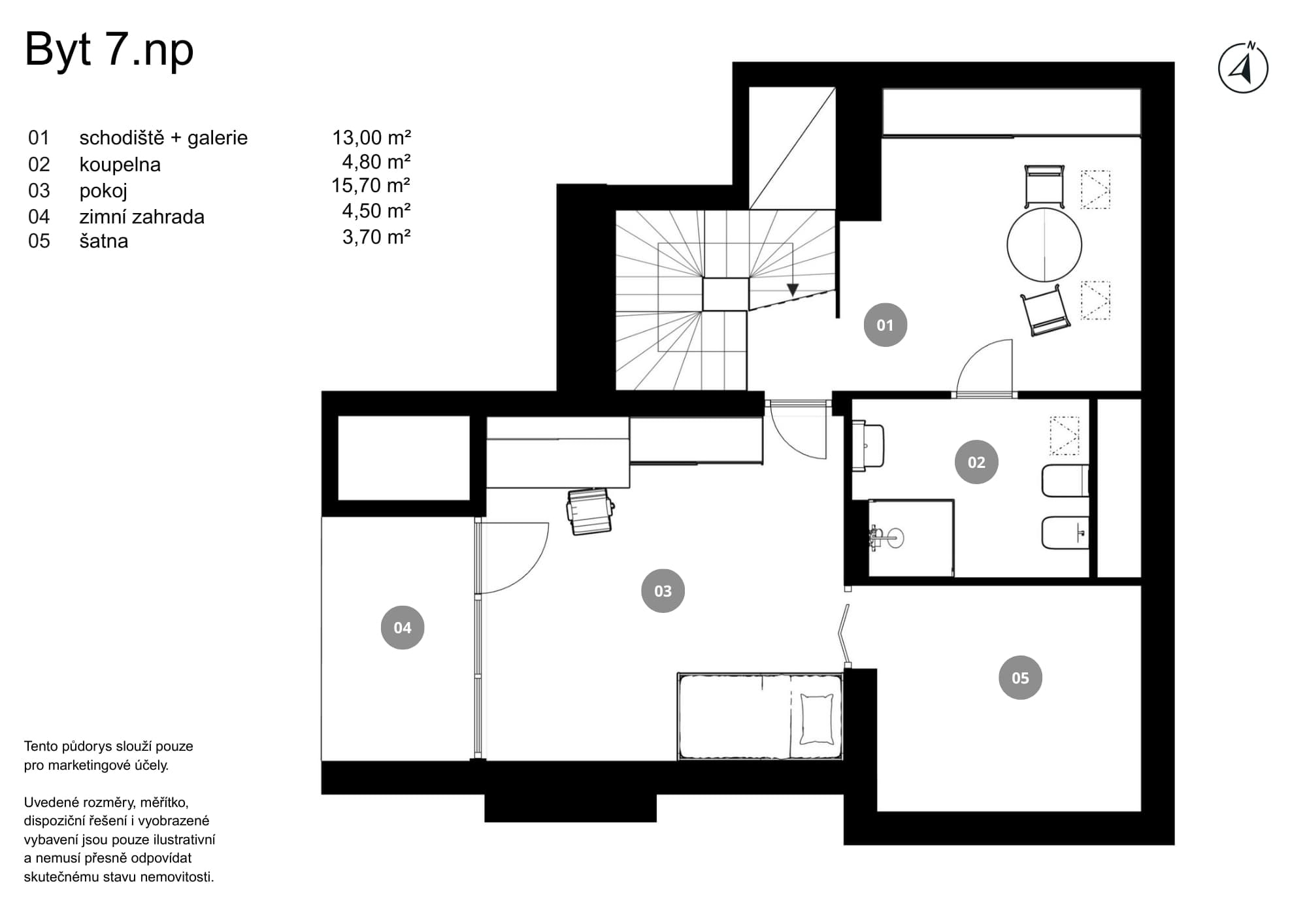 Mezonetový byt Dělnická