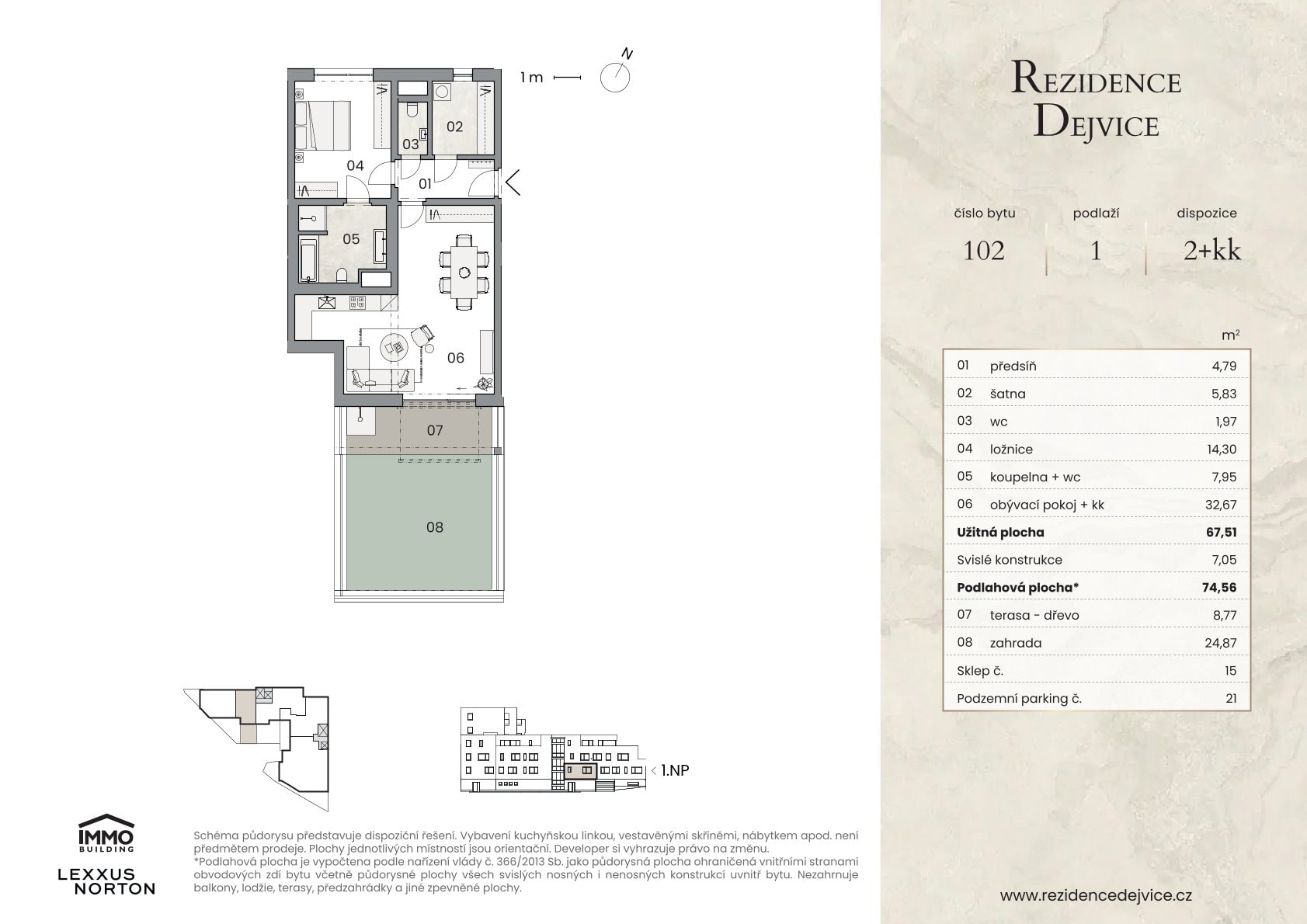 Byt U Dejvického rybníčku